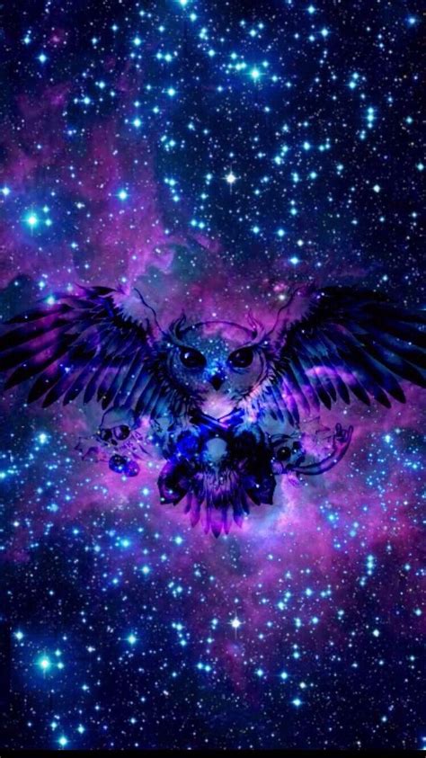 Pin By Jennifer Peltier On Owl Obsession Owl Wallpaper Galaxy