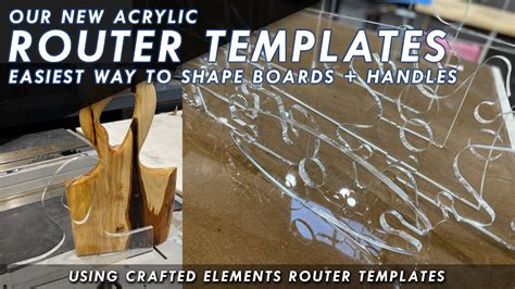 Acrylic Router Templates By Crafted Elements Easiest Way To Shape