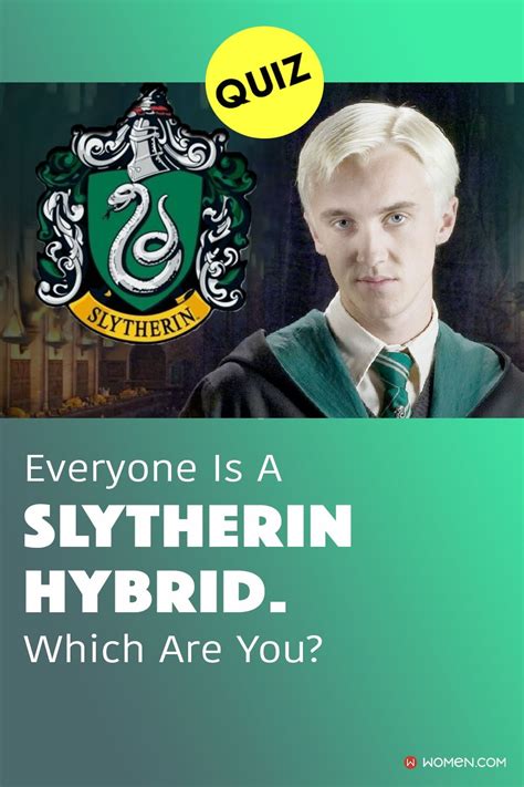 Quiz Everyone Is A Hybrid Of Two Slytherin Students Which Are You