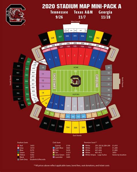 Williams Brice Stadium Interactive Seating Chart Awesome Home