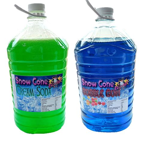 Snow Cone Syrup 2x5lt Cream Soda Bubblegum Buy Online In South Africa