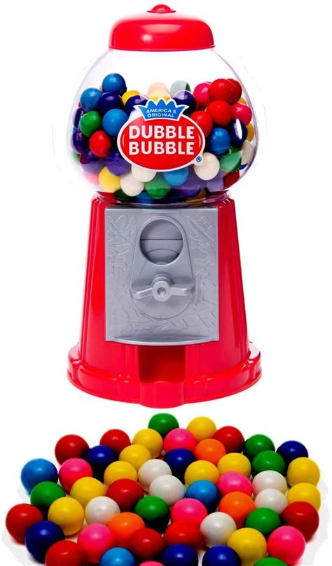Mini Gumball Vending Dispenser Machine Toy Bubble Gum Party Bag Coin