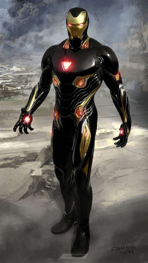 Black Armor Iron Man Iphone Wallpaper Iron Man Avengers Iron Man