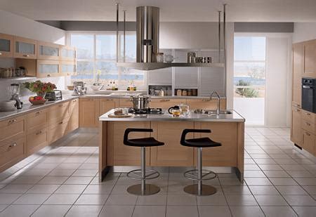 Los elementos de madera natural como la superficie de la. Modelos de cocinas - Decoración
