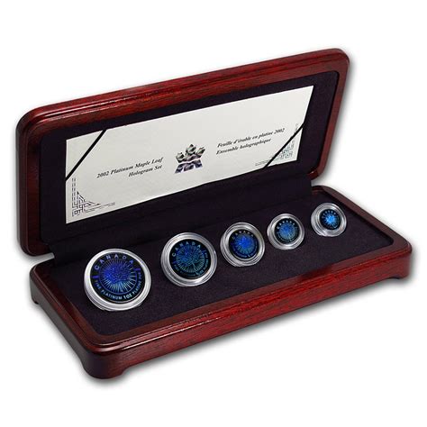 This site does not include all credit card companies or all available credit card. Buy 2002 Canada 5-Coin Platinum Maple Leaf Set (Hologram) | APMEX