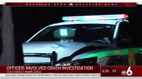 Miami Dade Officer Hospitalized After Early Morning Crash Nbc 6 South