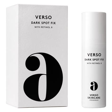 A sign of skin through regular use, the concentrated serum visibly lightens dark patches to leave the complexion even and healthy looking. Verso Dark Spot Fix - Le blog du visage