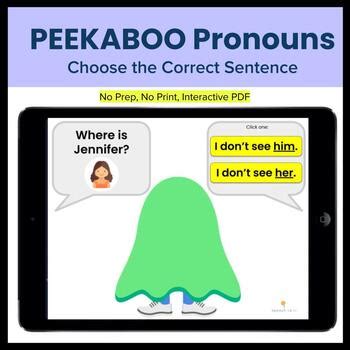 pronouns game interactive   speechlali teachers pay teachers