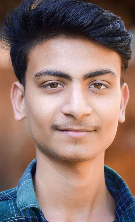 Boy Face Blur Indian Portrait Young Men Young Adult Headshot