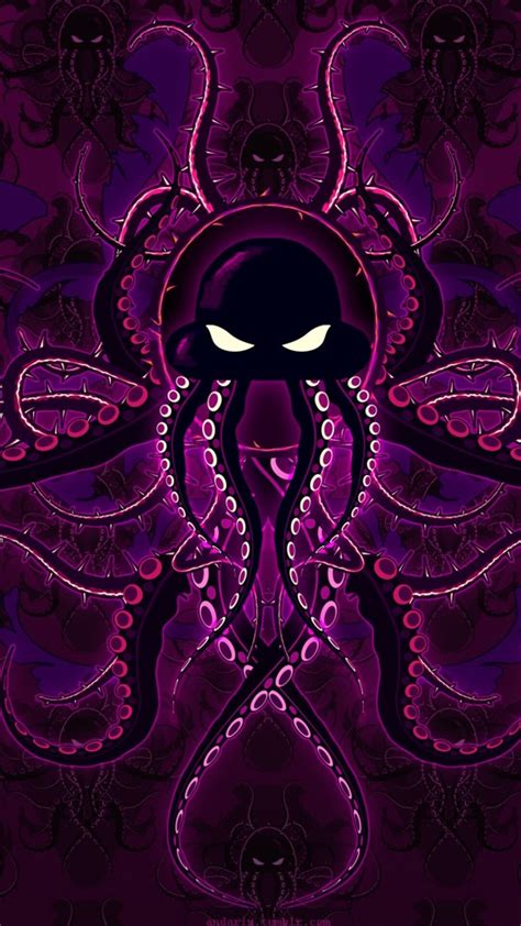 1080x1920 Purple Octopus Art Iphone 76s6 Plus Pixel Xl One Plus 3