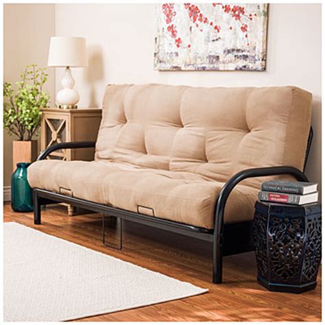 Futon mattresses are known for being downright uncomfortable. Black Futon Frame With Camel Futon Mattress Set | Big Lots