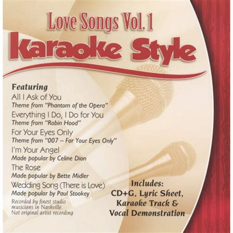 karaoke style love songs vol 1