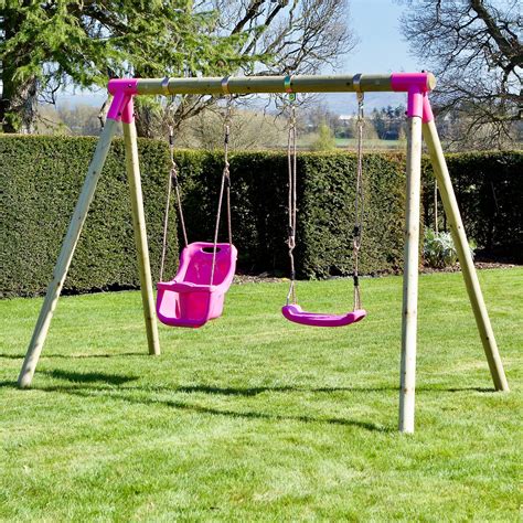 Outdoor Baby Swing Pink Decoration For Bathroom