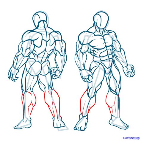 Much of this, i suspect, is due to the western focus on muscle combined with the long exposure of japan to american culture. Muscular Man Drawing at GetDrawings | Free download