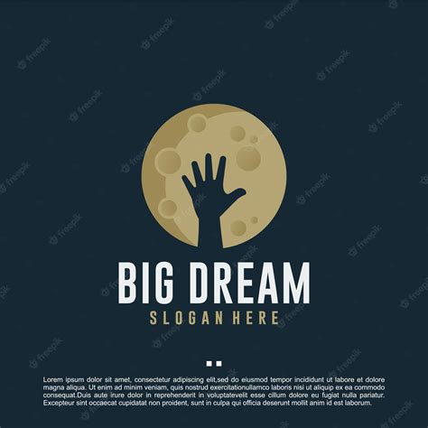 Premium Vector Big Dream Motivation Logo Design Inspiration
