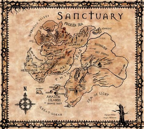 Detailed Maps Of The World Of Sanctuary In Diablo 4🔥