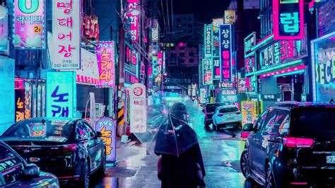3840x2160 anime neon city wallpaper. Neon City Desktop Wallpapers - Wallpaper Cave