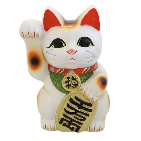 From Japan Beckoning Waving Lucky Cat For Good Luck Maneki Etsy Uk