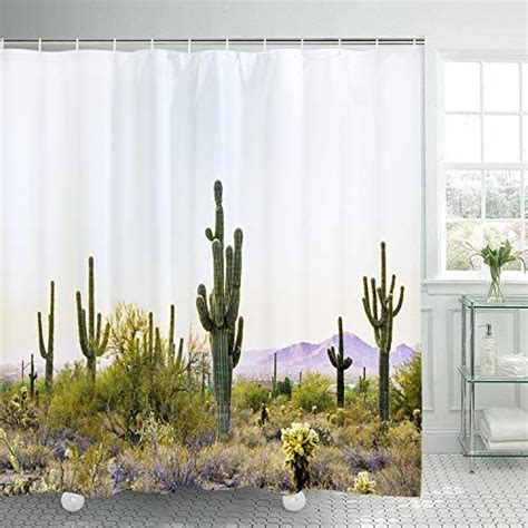 Bleum Cade Cactus In The Desert Shower Curtain Bathroom M