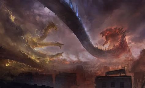 Godzilla Vs King Ghidorah Art