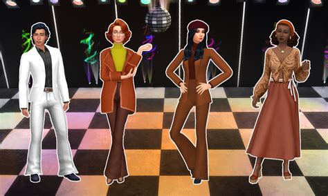 Decades Lookbook The S Sims Clothing Disco Costume Sims Mm