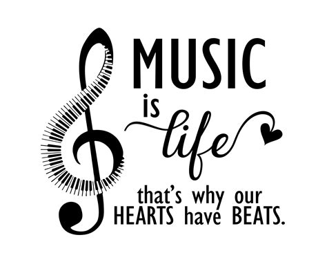 Music Is Life Printable Wall Decor Music Lover T Music Etsy