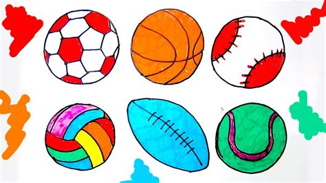 Sports Balls Drawings At Explore Collection Of