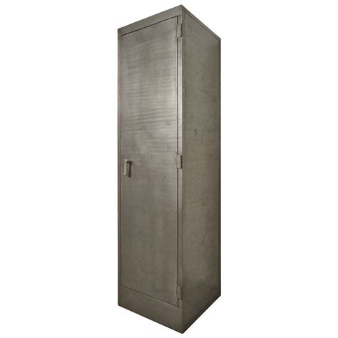 Tall Industrial Metal Locker Unit From A Unique Collection Of Antique