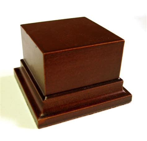 Wooden Base Stand Square 6x6 Hazel Woodenbases For Modeling Wood
