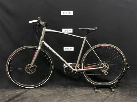 Grey Specialized Sirrus 24 Speed Hybrid Trail Bike With Front And Rear