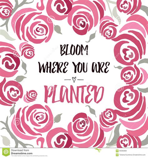 Includes the following formats in color: Inspiring Quote Bloom Where You Are Planted Hand Painted ...
