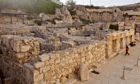 These successive temples stood at this location and functioned as a site of ancient israelite and later jewish. Israel - In a Jerusalem Tunnel, Discovery From The Second ...