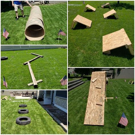 Summer Fun American Ninja Warrior Birthday Party Backyard Obstacle