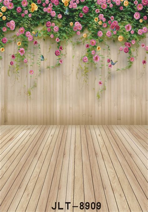 Photography Backgrounds For Photo Studio Flowers Wooden