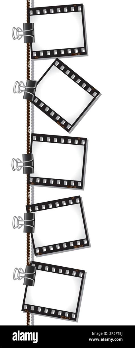 Row Of Film Negatives Please Check My Portfolio For More Film Illustrations Stock Vector Image