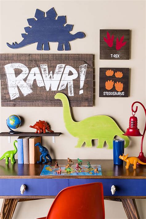 Make their dinosaur bedroom complete with this wide array of dino decor. Hobby Lobby Arts & Crafts Stores | Toy room wall decor ...