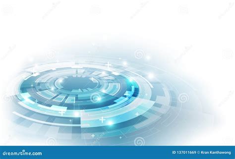 Abstract Futuristic Digital Technology Background Illustration Vector