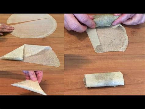 Fermez la brique en 2, et encore en 2, de façon à former un rectangle bien serré. Comment Plier Des Feuilles de Brick - Samoussa et Cigare