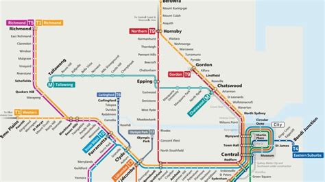 Sydney Trains Unveil Revamped Rail Map With T9 Northern Line From