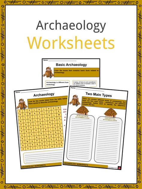 Archaeology Facts Worksheets History And Main Types For Kids