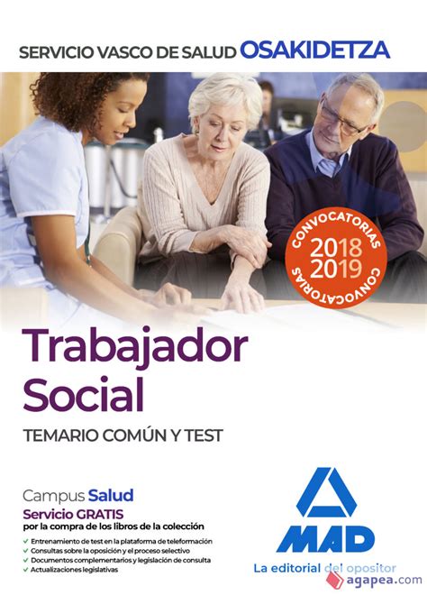 TRABAJADOR SOCIAL DE OSAKIDETZA-SERVICIO VASCO DE SALUD. TEMARIO COMUN