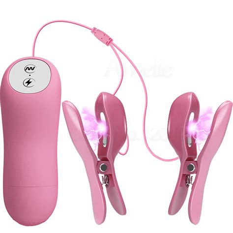 Sex Toys G Spot New Electric Shock Nipple Vibrator Vibrating Nipple Clamps Breast Massage Labia