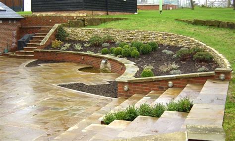 Here are 40 backyard ideas on a budget. Patio Designs Ideas For Sloping Garden Landscaping ...