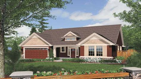 One Story Craftsman Style Home Plans
