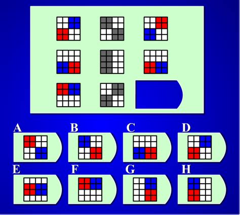 This iq test has practically all components that are standard in most iq tests. recreational mathematics - answer to iq test with colored ...