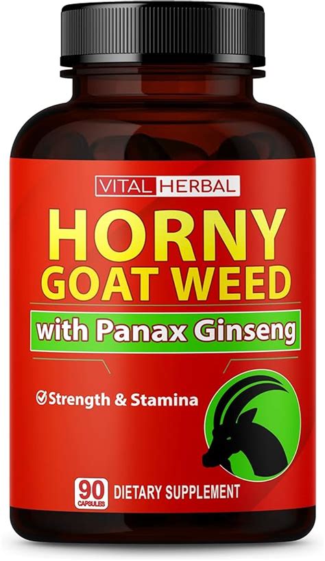Horny Goat Weed Panax Ginseng Mg Capsules Maximum Strength