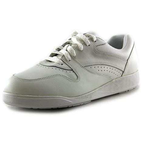 Shop Hush Puppies Womens Upbeat White Leather Athletic Shoes Free