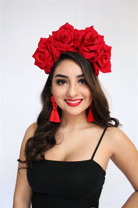 excited to share this item from my etsy shop extra large red rose flower crown red rose