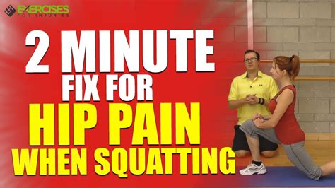 2 Minute Fix For Hip Pain When Squatting Youtube