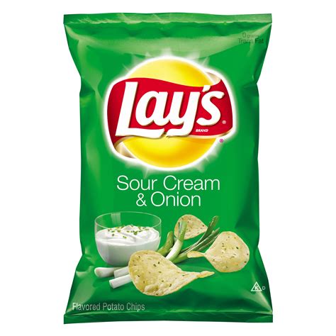 Lays Sour Cream And Onion Flavored Potato Chips 275 Oz Bag